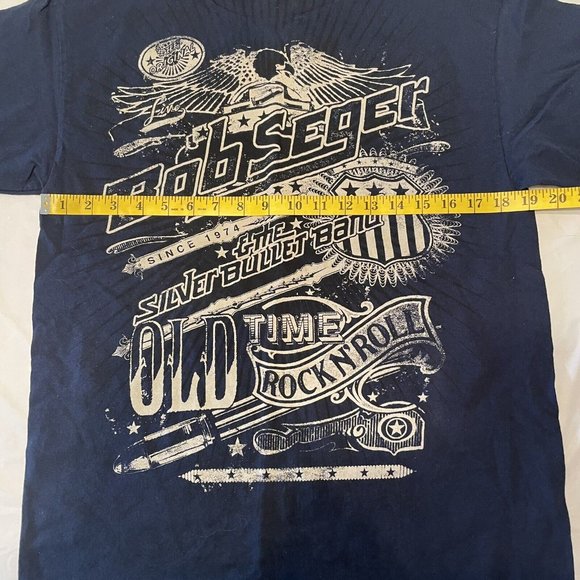 ALSTYLE APPAREL Bob Seger and the Silver Bullet Band Graphic T Size M Dark Blue - Picture 6 of 8